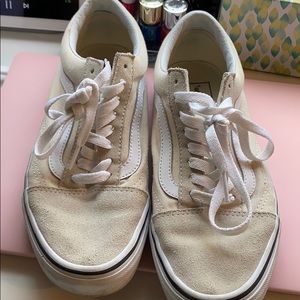 Size 8 Old skool cream vans